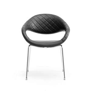 Samba 4G, Modern quilted armchair, for Meeting room