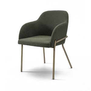 Stelvio Trend P, Padded armchair, metal legs