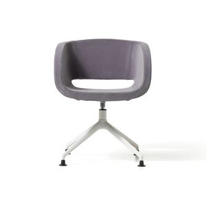 Vanity pyramid base, Modern swivel armchair with padded shell