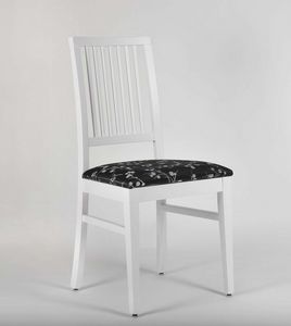 320, Lacquered chair with upholstered seat