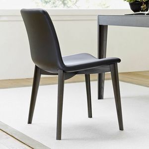 Charlotte, Dining chair, leather wood