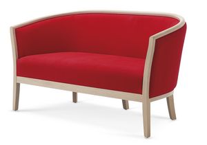 505 D, Overstuffed modern sofa with wooden frame