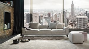 Acanto, Modern sofa, with a sober and minimal taste