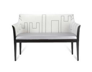 Art. 41105 Siracusa certified fire-retardant upholstered sofa, Sofa with wooden legs, eco-leather or fabric covering