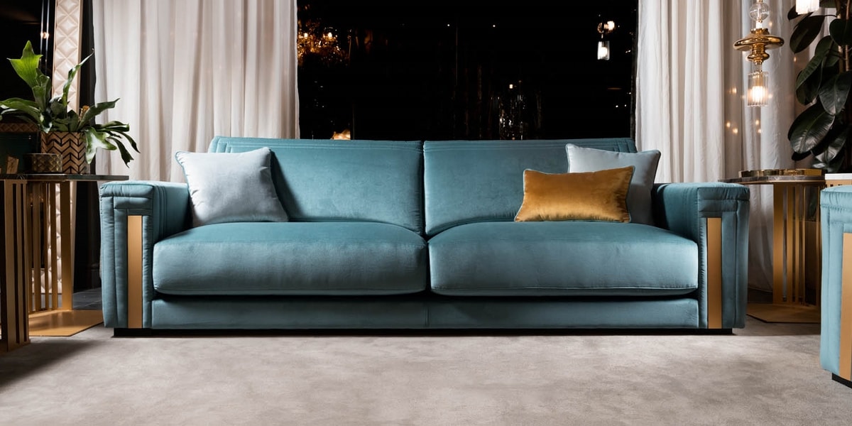 ATMOSFERA sofa, Precious sofa with refined finishes