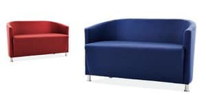 Axel 02, Upholstered two-seater settee