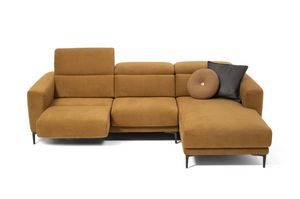 Byron, Sofa with sliding seat and adjustable backrest