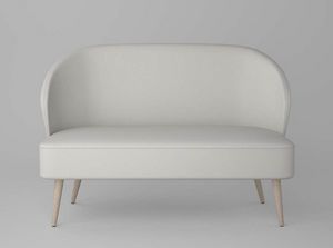 C58D, Small sofa with rounded shapes