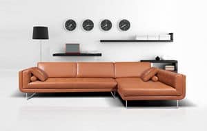 Clarissa modular, Modular sofa with tufted seat, in polyurethane