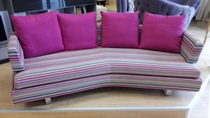 Claudio sofa, Modern sofa, upholstered in fabric