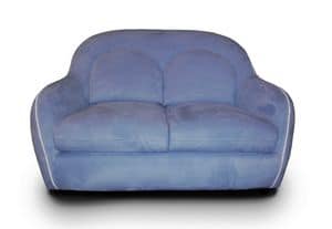 Cristina sofa, Casual small sofa, upholstered in Micronabuk