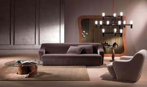 DI18 Morfeo sofa, Modern modular sofa, upholstered with polyurethane