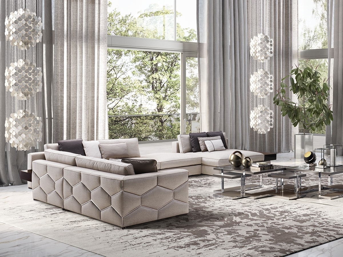 Diamond, Modular sofa with a strong aesthetic personality