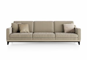 Dilan Glam Art. D82 - D83, Leather sofa with lacquered base