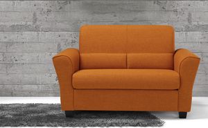 Ermes, Two seater sofa in fabric