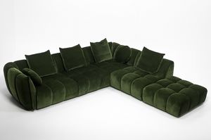 Eros, Modular corner sofa with a modern design