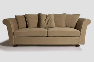 Ester, Custom-made sofa with beech wood feet