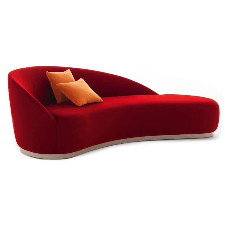Euforia system 00153DX - 00154SX, Padded sofa with a soft design