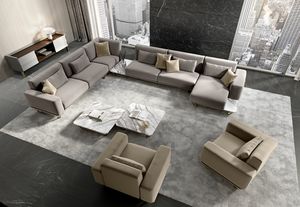 Futura sofa, Modular sofa with soft and generous shapes