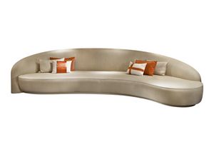 Gatsby, Large sofa with curved shape