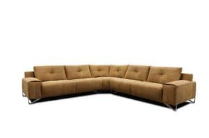 Giotto, Modular corner sofa for elegant living rooms