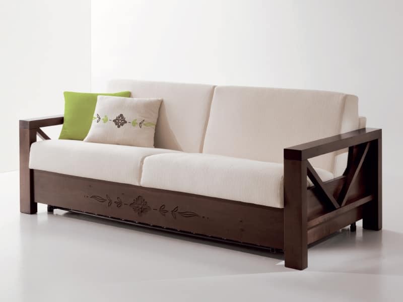 Hollywood customized 01, Comfortable sofa with wooden frame customizable