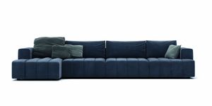 Indigo Deluxe modular sofa, Modular sofa with rigid shapes