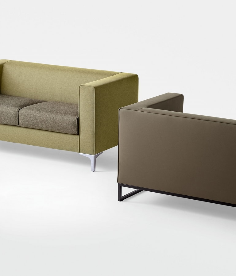 Klasse, Three-seater sofa, for waiting rooms