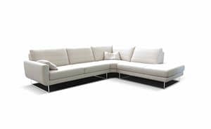 Leandra componibile, Modular sofa in modern style for luxurious offices
