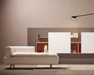 Lille sofa, Elegant sofa for waiting room, Modular sofa for living room