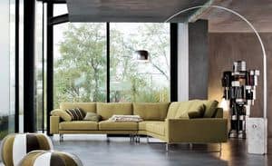 Link, Modern sofa with removable cover, leather sofa for modern living rooms