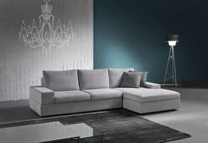 Live, Elegant sofa with integrated sound system bluetooth