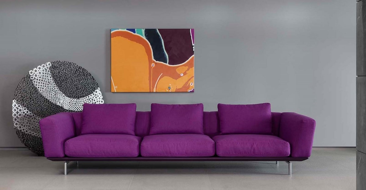 Milano, Modular sofa with completely removable upholstery