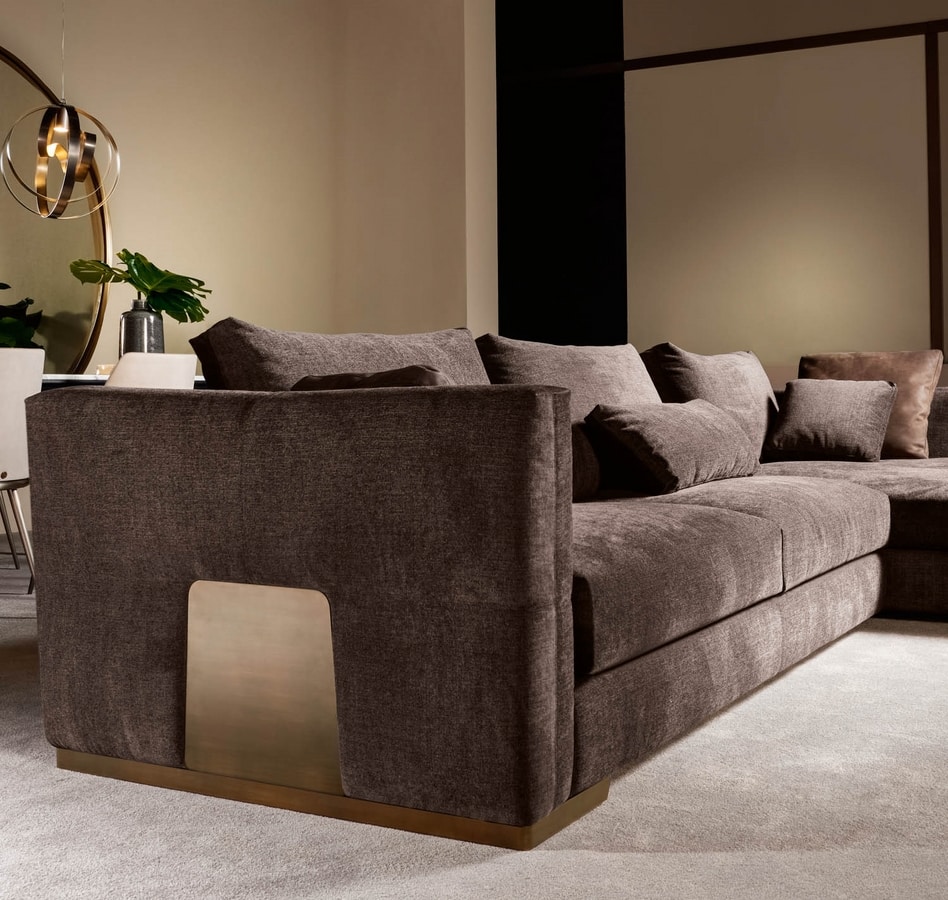 Montecarlo corner sofa, Corner sofa for classic and modern environments