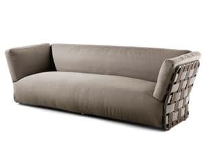 Obi sofa, Modern sofa, with handmade weaving, for business use