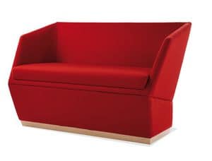 Paloma 8051, Two-seater settee with baseboard in wood