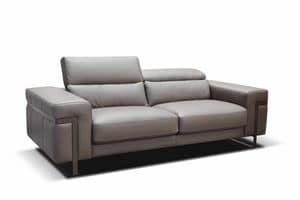 Ponte fixed, Sofa with elastic straps, padded with polyester