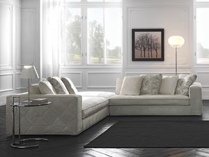 Richmond corner, Corner sofa with decorative quilting