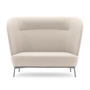 Rose 03953, Sofa with high backrest, metal legs