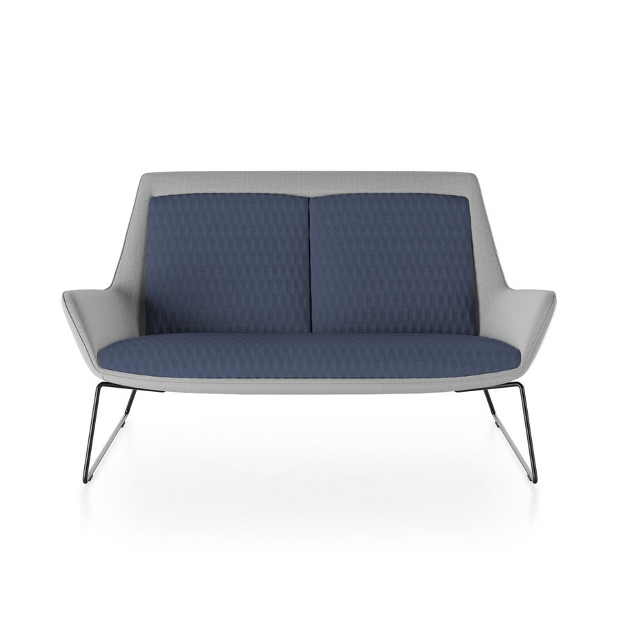 Roxy sofa, Modern sofa with metal base