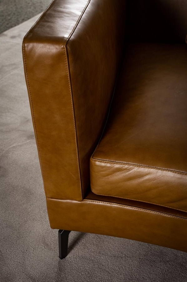 Shawn, Modular leather sofa