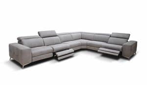 Tessa modular, Angular sofa with modular pieces, for modern living room