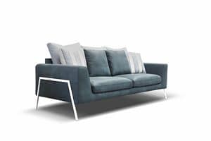 Tiffany Fly, Sofa with steel feet and padded with polyester