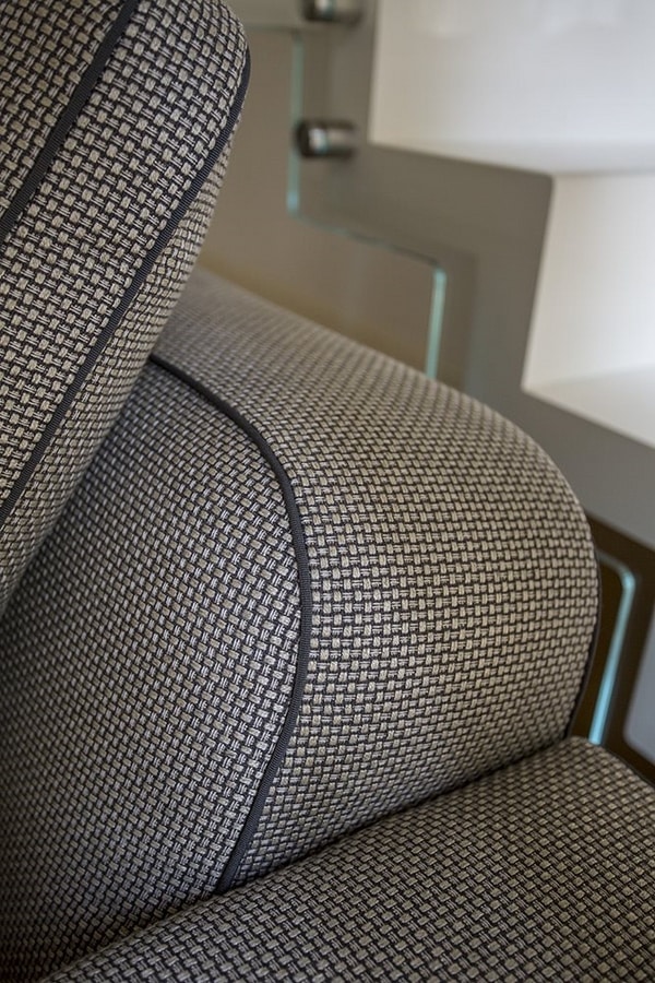 Tyron, Modular sofa, upholstered in fabric