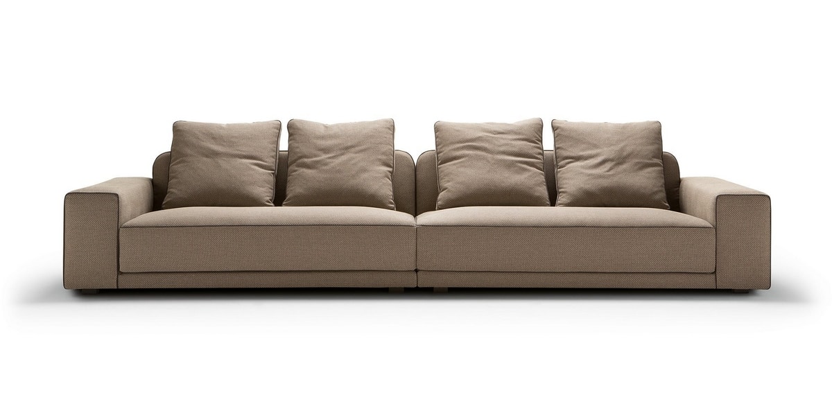 Tyron, Modular sofa, upholstered in fabric