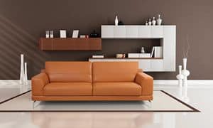 Youma, Modern sofa with elastic straps and springs