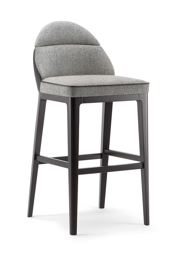 ASTON BAR STOOL 062 SG, Stool with a linear and simple design
