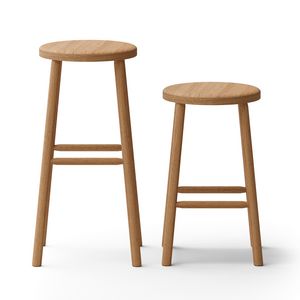 Bar, Wooden stool with round seat, ideal for bar and pubs