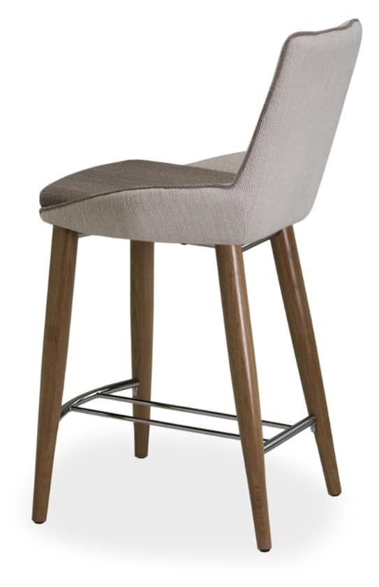 Baxi SGFW, Padded stool in oak with coated fabric
