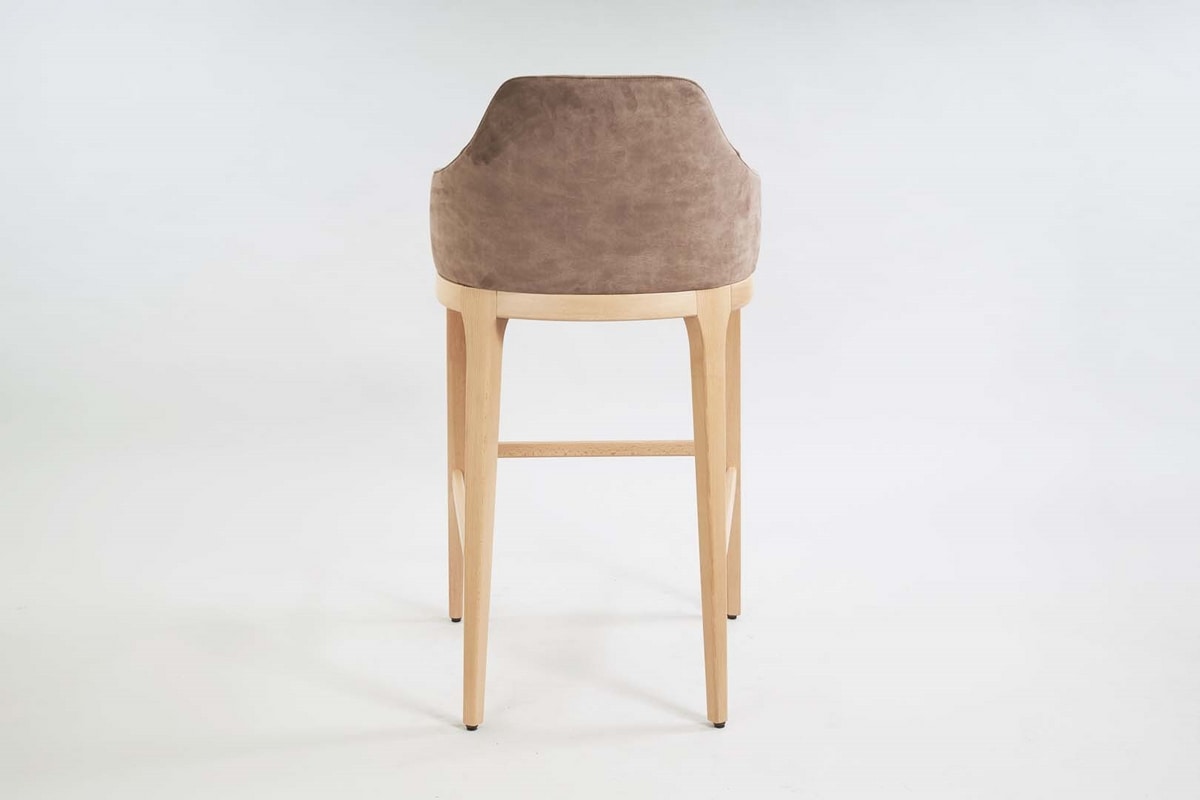 BS462B – Stool, Wooden stool, padded